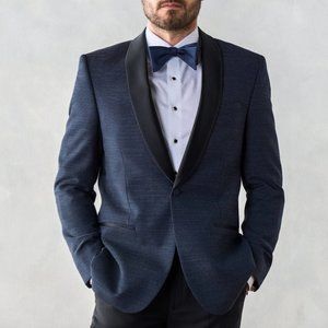 Midnight Pin Dot Tuxedo Jacket, 44R